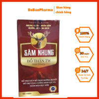 (Free Ship)Sâm nhung bổ thận TW nam và nữ - Tăng cường chức năng thận, sinh lý, hỗ trợ tiểu đêm nhiều lần lọ 60 viên