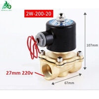 【🔥Free ship🔥】Van điện từ phi 21 27 34 thường đóng 220V van nước điều khiển bằng điện