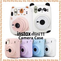 【Free Sticker】Ốp Silicon Bảo Vệ Case Cho Máy Ảnh Fujifilm Instax Mini 11