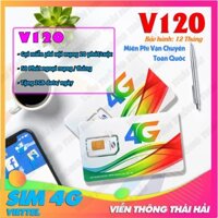 [FREE THÁNG ĐẦU] SIM 4G Viettel V90 V120 Tặng 62GB Tháng và miễn phí cuộc goi