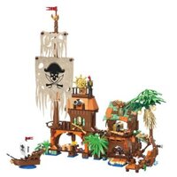 FREE TRIBE 31002 BẾN TÀU CƯỚP BIỂN bộ đồ chơi xếp lắp ráp ghép mô hình Pirates Of The Caribbean PIRTE FORTUNE HARBOR Cướp Biển Vùng Caribe 833 khối