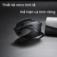 Freegift】Kính mát gọng gấp gọn nam nữ mắt đổi màu, tiện lợi, cao cấp Tròng phân cực chống tia UV