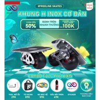 [FREELINE]Ván trượt FREELINE KIM LOẠI KHUNG H MẶT INOX BÁNH TRÒN THƯỜNG TỐC ĐỘ