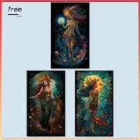 [Freeplus.vn] 5D DIY Full Round Drill Part AB Diamond Painting Girl Kit Art Home Decor