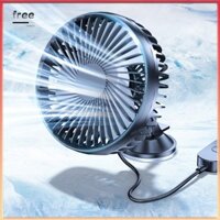 [Freeplus.vn] Quạt ô tô một đầu USB 12V / 24V có cốc hút Kính chắn gió để bàn Quạt làm mát tự động