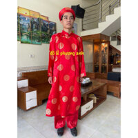 FREESHIP 1 bộ khăn áo mừng thọ, khăn áo lễ hội đủ màu đủ size hàng gấm thượng hải cao cấp loại 1 cực đẹp