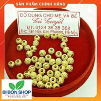 FREESHIP * 10 Viên bi bạc si vàng khắc kim tiền *