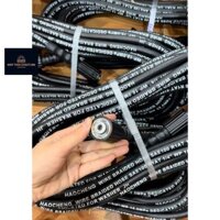 [Freéship] 10M Dây rửa xe đen lõi thép dài 10m hai đầu to ren 22mm sử dụng cho máy bơm cao áp, Máy xịt rửa ÁP LỰC CAO