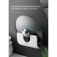 [FREESHIP 20-70K] Giá Đựng Nắp, Vung Nồi Kèm Móc Treo dán tường siêu chắc Ecoco