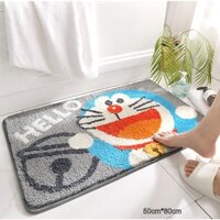 [FreeShip 200k] Thảm Doremon – nhỏ (50x60cm) - lớn (60x80cm).Thảm lau chân chống trượt