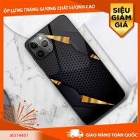 [FREESHIP 250K] - ỐP IPHONE, SAMSUNG TRÁNG GƯƠNG MẪU NAM MÀU ĐEN NHIỀU TAM GIÁC NHỎ