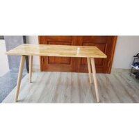 (Freeship 30k) Bàn làm việc học bàn ăn chân gỗ xoáy tần bì 60×120cm