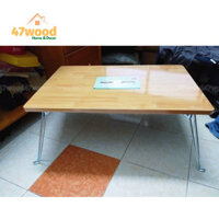 Freeship 47WOOD Bàn chân xếp gọn kích thước 40x60cm TT46, Bàn gấp gọn chân sắt chắc chắn sử dụng đa năng 47wood 47wood