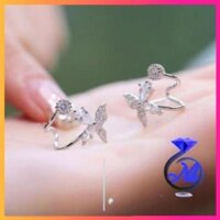 [FREESHIP 50K] ♥️Bông tai bạc - Khuyên tai bướm xinh xắn chuẩn bạc 925