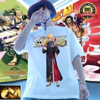 [Freeship 50k] Áo Phông Unisex One Piece Sanji Thư Pháp Cao Cấp | Áo Tay Lỡ Sanji Đẹp UN13