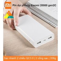 [FREESHIP 50K] Sạc dự phòng Xiaomi 20000 gen2c | BH 3 Tháng 1 Đổi 1 trong 15 ngày - Phân Phối Chính Hãng Xiaomi