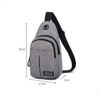 [FREESHIP 50K] Túi Đeo Chéo Nam Vải Oxford Cao Cấp Tích Hợp Lỗ Tai Nghe Thời Trang Phong Cách Hàn Quốc  - M16