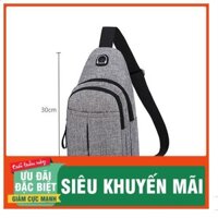 [FREESHIP 50K] Túi Đeo Chéo Nam Vải Oxford Cao Cấp Tích Hợp Lỗ Tai Nghe Thời Trang Phong Cách Hàn Quốc  - M16