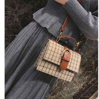 [Freeship 50k] Túi Xách nữ Đeo Chéo Caro Hanni T106