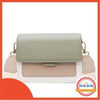 FREESHIP 50K - Túi xách nữ phối màu vintage phong cách Hàn Quốc đeo chéo DR8715