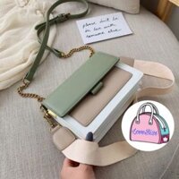 FREESHIP 50K - Túi xách nữ phối màu vintage phong cách Hàn Quốc đeo chéo DR8715