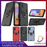 FREESHIP 50k_Ốp lưng Samsung A31, Ốp iron man chống sốc kèm nhẫn iring cho Samsung A31