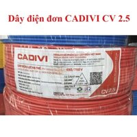 [Freeship 70K] Dây điện đơn Cadivi 2.5 mm2 CV 2.5 cuộn 100 mét