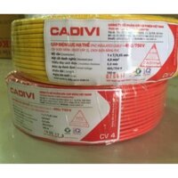 [Freeship 70k] Dây điện đơn Cadivi 4 mm2 CV 4.0 cuộn 100m