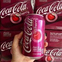{freeship 99k} Combo 8 lon Coca-Cola Vị Chery của Mỹ