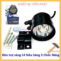 FREESHIP 99K TOÀN QUỐC_Đèn Led Trợ Sáng Moto, Xe Máy L4 Siêu Sáng (Tặng kèm Pass + Ốc + Lục Giác)
