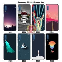 FREESHIP 99K TOÀN QUỐC_Ốp lưng Samsung Galaxy A7 2018 dẻo đen in hình Phần B