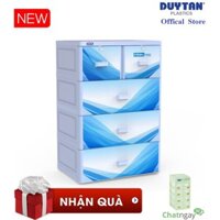 FREESHIP 99K TOÀN QUỐC_TỦ NHỰA DUY TÂN MINA L 4 TÂNG XANH DƯƠNG- TẶNG KÈM TỦ TOMI MINI 5 TẦNG