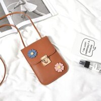 [Freeship 99k Toàn Quốc]⚘🌿Túi đeo chéo điện thoại đính hoa ⚘☘
