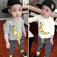 Freeship 99k TQ_bộ đồ trẻ em áo chuối