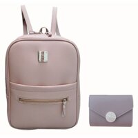 Freeship 99k TQ_(Mua Balo Tặng Ví) Balo thời trang Mh701- hồng ruốc