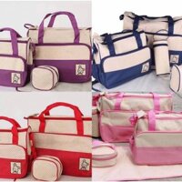 Freeship 99k TQ_Set túi 5 chi tiết cho mẹ và bé (Màu ngẫu nhiên)