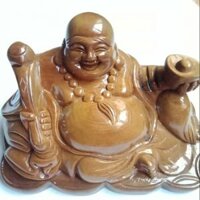 Freeship 99k TQ_Tượng Thần Tài Bằng Gỗ Bách Xanh Thơm