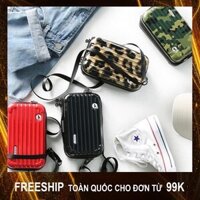 FREESHIP 99K Túi đep chéo nữ vali cốp mini siêu hot hàng oại 1- DR368