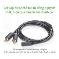 [FREESHIP 99K]_Cáp Audio 3.5mm (Âm) to RCA 3M Ugreen 10549 Cao Cấp