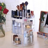 [FreeShip - Ảnh Thật Tự Chụp] Kệ Mỹ Phẩm Trụ Xoay MICA 360 Độ Giúp Dễ Điều Chỉnh Và Xoay Khay Đựng Nhiều Món Đồ Mỹ Phẩm