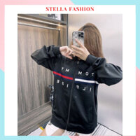 [FREESHIP]- Áo khoác bomber nam nữ họa tiết thêu chữ Tom My, áo khoác nỉ unisex Stella AK0006