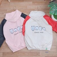 FREESHIP  Áo khoác dù panda form nữ y hình bao đẹp lót dù 2 lớp