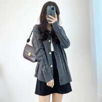 (FREESHIP) Áo len cardigan thừng hàng quảng châu Miho house