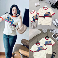 (Freeship) Áo Phông Guc/ci In Hình Cây Dừa, Chất Cotton Tàu Loại 1 Siêu Sịn