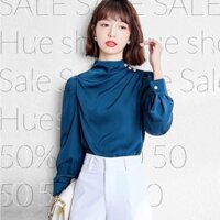 FreeShip Áo Sơ Mi Lụa Quảng Châu Cho Chị Em Dân Công Sở