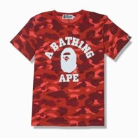 [Freeship] Áo thun Bape camo đỏ ,áo phông Bape camo đỏ, t-shirt bape,tee Bape ་
