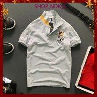 [FreeShip] Áo thun nam ngắn tay cổ bẻ logo người cưỡi ngựa cực chất - A015