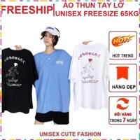 [FREESHIP] Áo thun tay lỡ TRƯỢT VÁN nam nữ, áo phông form rộng Unisex phong cách Ulzzang, chất cotton siêu đẹp 3 màu