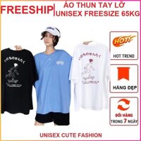 [FREESHIP] Áo thun tay lỡ TRƯỢT VÁN nam nữ, áo phông form rộng Unisex phong cách Ulzzang, chất cotton siêu đẹp 3 màu