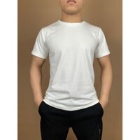 FREESHIP Áo thun trơn cotton áo phông đen trắng cổ tròn nam nữ unisex cộc tay